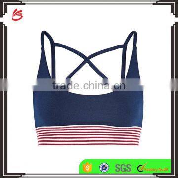 High impact custom blank wholesale sports bra Outdoor Compression Sports Top Women Jogging Bra