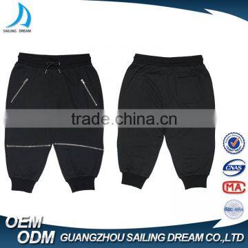 2016 Hot Sale High Quality 4 Zipper Design 3/4 Short Pants European Style Fashion Cheap Half Pants for Men photo-4