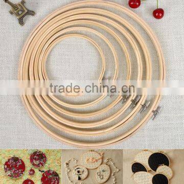 Cross Stitch Supplies Circle Round Natural Bamboo Wholesale Embroidery Hoops