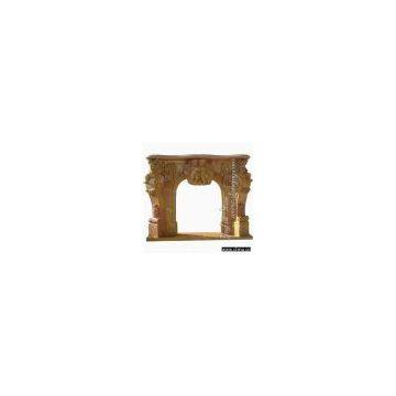 Yellow Marble Fireplace Surrounds/Statuary Mable Fireplace Mantels/Marble Fireplace/Marble Mantels/stone Fireplace Surrounds
