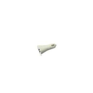 12V Dual USB Car Charger / Bullet Phone Charger For Smartphones