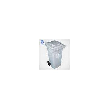 Custom made grey Garbage Bins On Wheels Plastic Wheelie Bin 120L