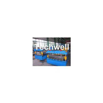 High Speed Galvanised Roofing Sheet Roll Forming Machine With Hydraulic Cutting