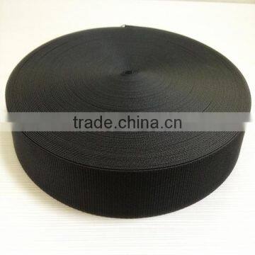 25mm Plain Weave black Polyester Webbing