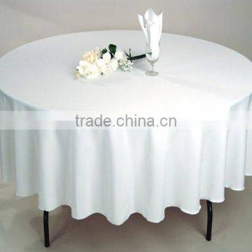 100% Polyster White Hotel Table Cloth and Chair Cover
