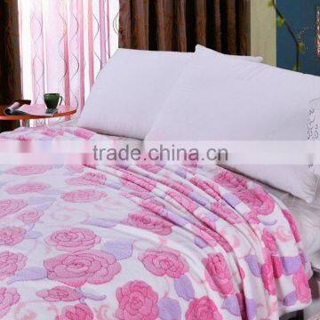 2012 New 100% Polyester Printed Coral Fleece Blanket