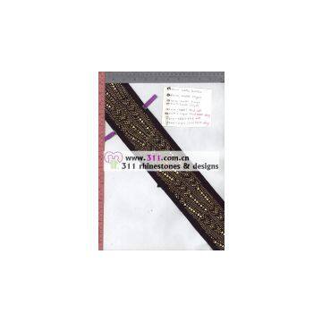 311 Nailheads Rhinestuds Hot-fix Heat Transfer Rhinestone Motif Design 2