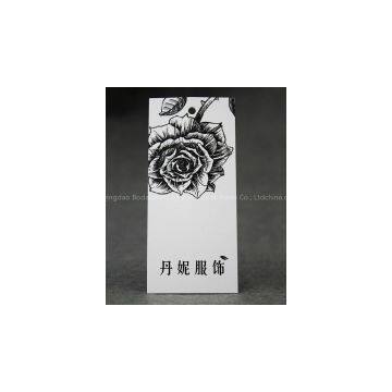 Fashion paper hang tag garment tag