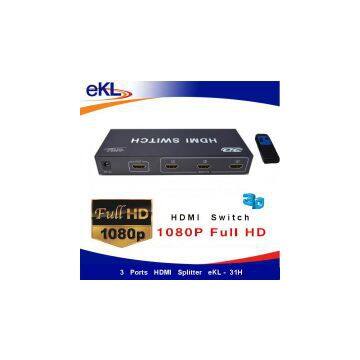 high quality HDMI V1.3 3 ports HDMI switch 3x1 HDMI switcher box