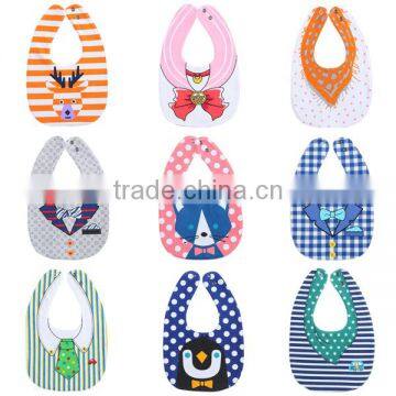 high quality super soft 100%cotton baby bandana bibs