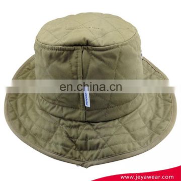 cheap wholesale plain beige 100% cotton twill bucket hat