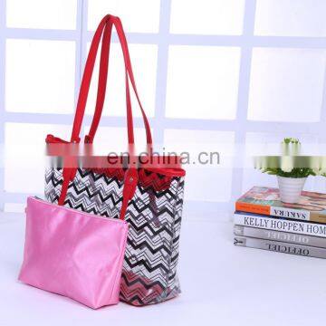 Large Capacity Candy Color Korean Clear PVC Beach Tote Bag