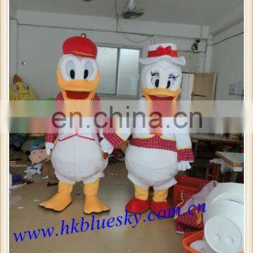 Adult splendid attire Donald Duck and Daisy mascot costume Donald Duck mascot costume Daisy cosutme for sale