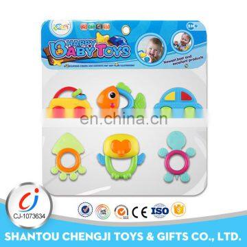 Eco friendly plastic kids animals mini rattles shake children music bed bell