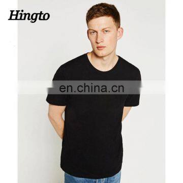 Custom high quality blank black t-shrit for men