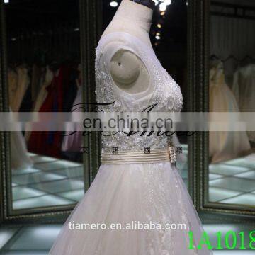 1A1018 Back Open See Through Embroidered Sash Prom Dress Evening Dress photo-6