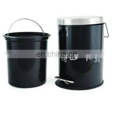 Stainless Steel Plain Dustbin with bucket