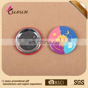 Popular Promotional Gifts Custom Printed Logo Tin Badges Pin Button Badges