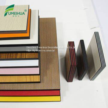 Fumeihua Wood Grain HPL Phenolic Compact Laminate Panel