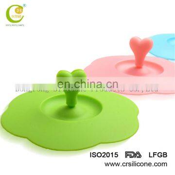 Flowres Silicone Rubber Coffee Cup Lid/cover Glass Bottle Cover