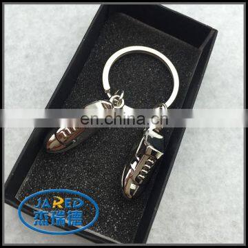 cheap custom fotball shoes 3d keychain from manufacturer