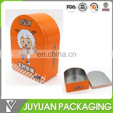 Tin can manufacturer supply tinplate metal tin candy box ,Irregular Tin Can