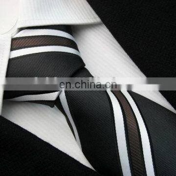 Men's Fashion Striped Skinny Ties Men Business Polyester Slim Necktie Custom High Quality Brand Factory Neck Tie Cheap Price photo-2
