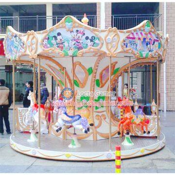 Zhongshan Hot Sale Amusement Park Micky Mouse Carousel 12 Seat Merry go Round, New and High Quality Earn Money, for Kids photo-4