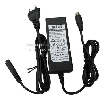 ac Input 110V-240V 50- 60Hz CE GS RoHS 60W 12.6V 4A AC DC power adapter