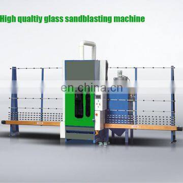 Automatic/Manual Vertical Glass Sandblasting and engraving Machine Price/ glass frosting machine manual with dust removing