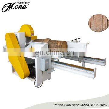 Double disc sliding table saw machine / wood cutting machine for log cutting
