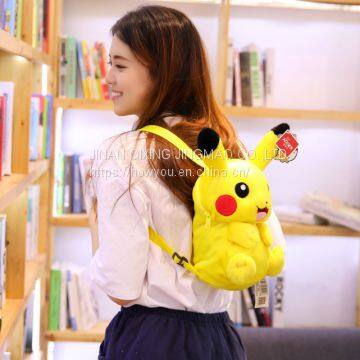 Pikachu Backpack Cartoon Plush Children's Bag Cute Adult Backpack photo-3