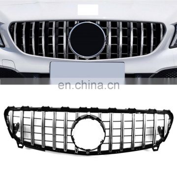 GTR Style Grille Silver front grill for benz w176 A CLASS A200 A180 A250 A45AMG 2016-2018 for Mercedes Benz W176