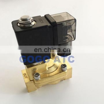 GOGO 2 way Pilot Diaphragm Brass 220v ac 24vdc water pneumatic normally closed electric Solenoid Valve 1 1/2" BSP 35mm GPX-40