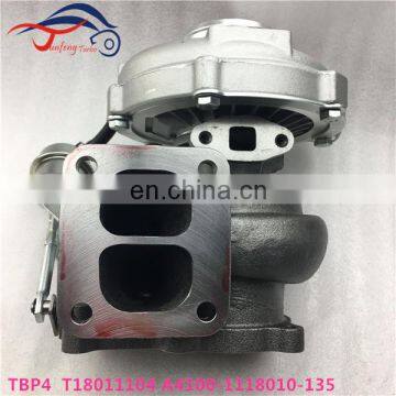 TBP4 turbo T18011104 A4100-1118010-135 turbocharger for YUCHAI YC6108ZQB Engine