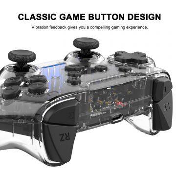 Nintendo Game Controller Wireless Vibration Body Sense Switch Handle Transparent photo-5
