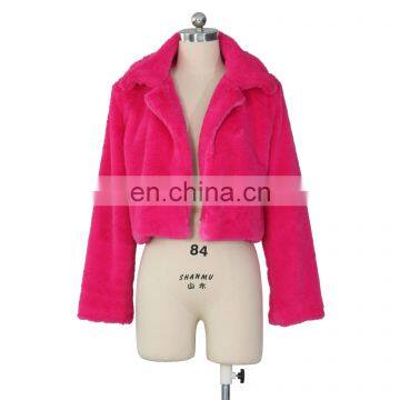 Hot Selling Women Winter Fleece Bomber Jackets and Coats photo-7