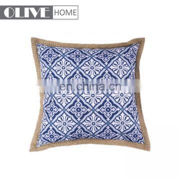 New Design Gold-rimmed Waterproof Printing Wholesale Cushion For Outdoor Patio Furniture photo-2