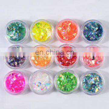 Factory wholesale shell nail art foil sticker piece for sale