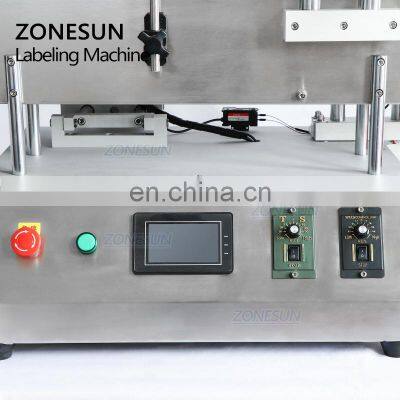 ZONESUN ZS-TB150A Essential Oil Cosmetics Small Glass Bottle Labeling Applicator Machinery Round Sticker photo-2