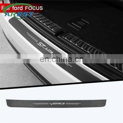 1pc car trunk decorative protective stickers Bumper decoration modification For ford focus 2 3 MK1 MK2 MK3 MK4 VIGNALE ST-Line