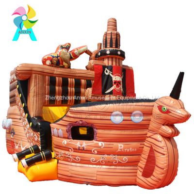 Cheap Factory Price PVC Outdoor Inflatable Equipments,Giant Commercial Pirate Ship Inflatable Bouncy Castle For Sale