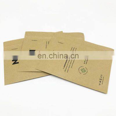 Matte Finish 3 Sided Coloured Seal Bag Recyclable Kraft Paper Bag for Women Underwear Packaging Flat Zip Lock Paper Bag Food PE photo-2