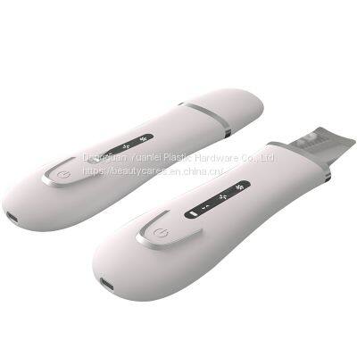 Custom Logo Portable Deep Face Cleaning Ion Ultrasound Facial Spatula Face Peeling Ultrasonic Skin Scrubber photo-2