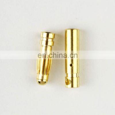 NEW Electrical Connector 5.0 Banana Plug Female Gold Bullet Banana Plug Connector RC Battery Electronic Hook