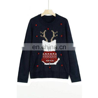 Women Custom Xmas Ugly Pullover Sweater With Pom photo-4