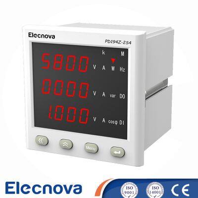 Elecnova PD194Z-2S4 Digital Display Panel Mount Three Phase AC Multifunction Electricity Power Meter photo-2