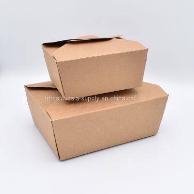 Paper lunch box design fast food disposable china food packaging bento box