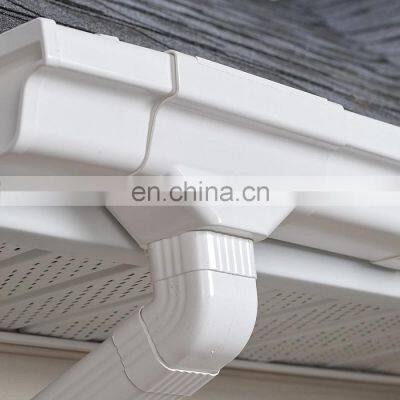 Rain Gutters overboard system PVC Custom White Roof guard Color Plastic Material