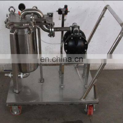 0.25m2 industrial liquid filtration machine coating bag filter